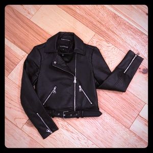 Express Faux Leather Jacket Size xs